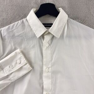 Zadig & Voltaire Deluxe Shirt Mens Size Small White Button Down‎ Cotton